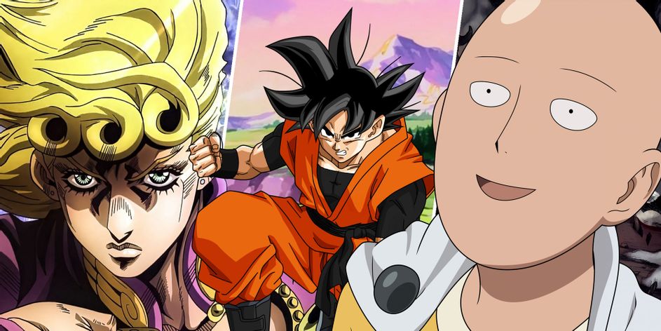 strongest anime characters giorno goku saitama 1